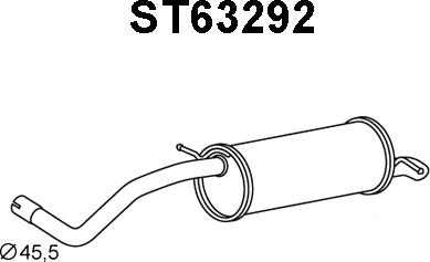 Veneporte ST63292 - End Silencer autospares.lv