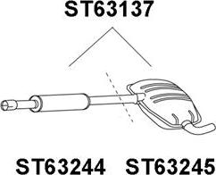 Veneporte ST63244 - Front Silencer autospares.lv