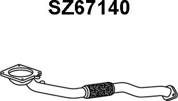 Veneporte SZ67140 - Exhaust Pipe autospares.lv