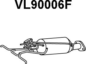 Veneporte VL90006F - Soot / Particulate Filter, exhaust system autospares.lv