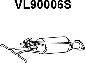 Veneporte VL90006S - Soot / Particulate Filter, exhaust system autospares.lv