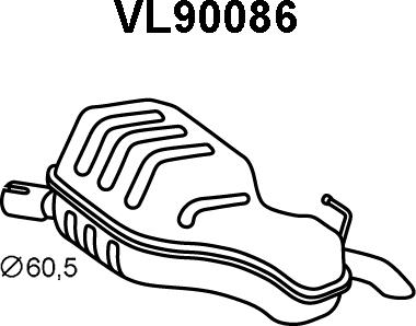 Veneporte VL90086 - End Silencer autospares.lv