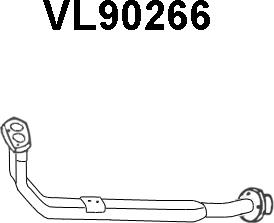 Veneporte VL90266 - Exhaust Pipe autospares.lv