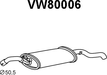 Veneporte VW80006 - End Silencer autospares.lv