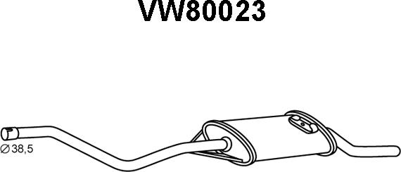 Veneporte VW80023 - End Silencer autospares.lv