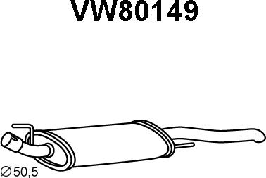 Veneporte VW80149 - End Silencer autospares.lv