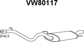 Veneporte VW80117 - End Silencer autospares.lv