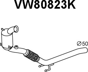 Veneporte VW80823K - Catalytic Converter autospares.lv