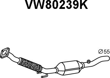 Veneporte VW80239K - Catalytic Converter autospares.lv