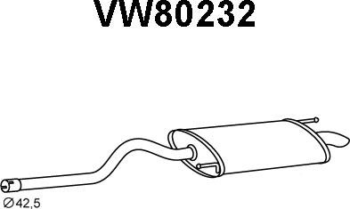 Veneporte VW80232 - End Silencer autospares.lv