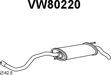 Veneporte VW80220 - End Silencer autospares.lv