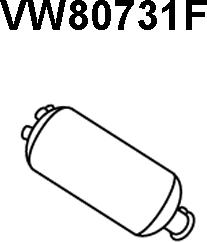 Veneporte VW80731F - Soot / Particulate Filter, exhaust system autospares.lv