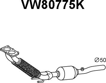 Veneporte VW80775K - Catalytic Converter autospares.lv