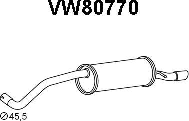 Veneporte VW80770 - End Silencer autospares.lv