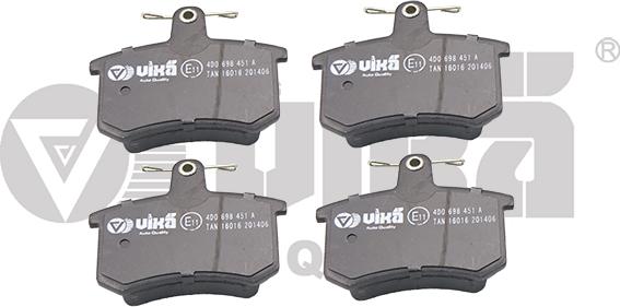 Vika 66981101201 - Brake Pad Set, disc brake autospares.lv