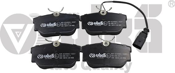 Vika 66981102201 - Brake Pad Set, disc brake autospares.lv