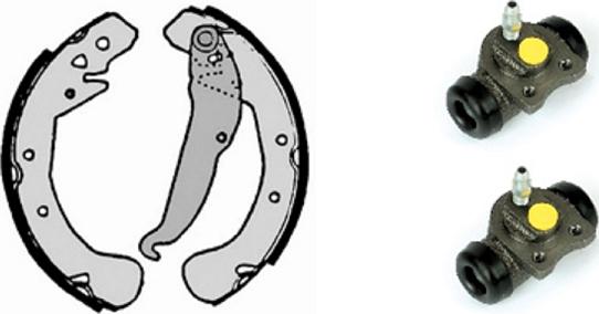 Villar 608.8093 - Brake Shoe Set autospares.lv