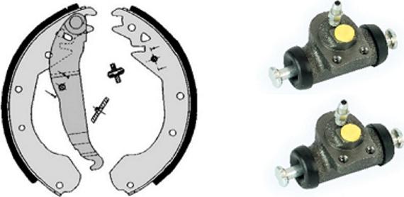 Villar 608.8045 - Brake Shoe Set autospares.lv