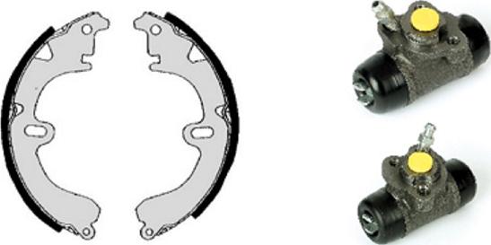 Villar 608.8102 - Brake Shoe Set autospares.lv