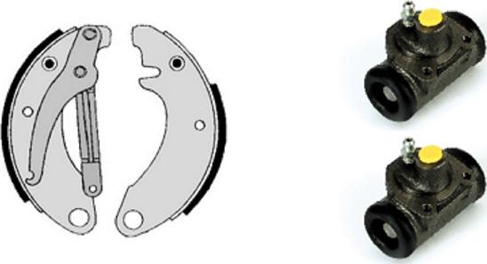 Villar 608.8293 - Brake Shoe Set autospares.lv