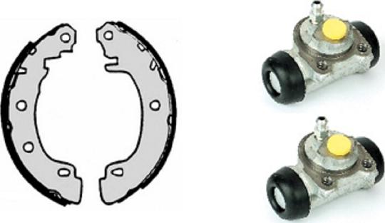 Villar 608.7959 - Brake Shoe Set autospares.lv