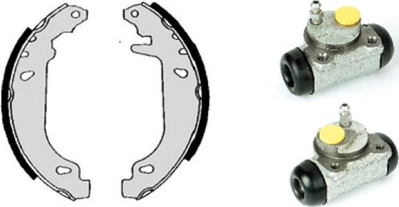 Villar 608.7954 - Brake Shoe Set autospares.lv