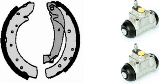 Villar 608.7964 - Brake Shoe Set autospares.lv