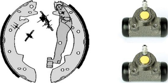 Villar 608.7956 - Brake Shoe Set autospares.lv