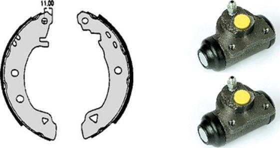 Villar 608.7975 - Brake Shoe Set autospares.lv