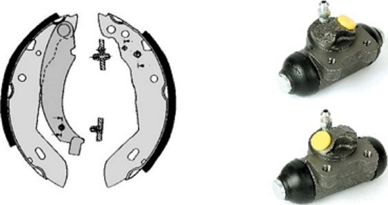 Villar 608.7851 - Brake Shoe Set autospares.lv