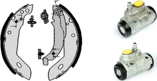 Villar 608.7861 - Brake Shoe Set autospares.lv