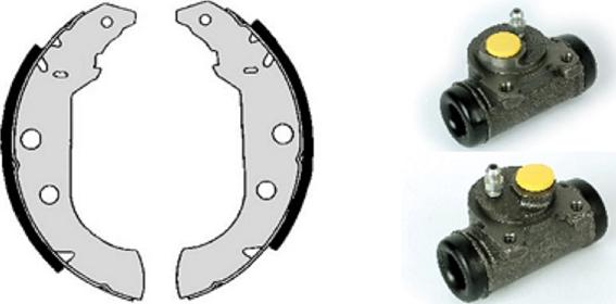 Villar 608.7862 - Brake Shoe Set autospares.lv