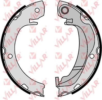 Villar 629.0400 - Brake Shoe Set, parking brake autospares.lv