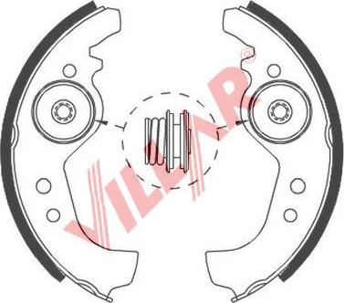 Villar 629.0539 - Brake Shoe Set autospares.lv