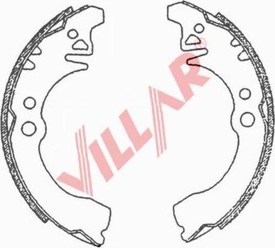 Villar 629.0695 - Brake Shoe Set autospares.lv