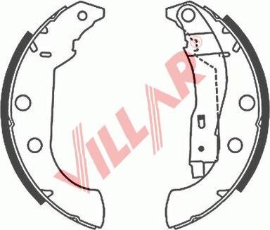 Villar 629.0692 - Brake Shoe Set autospares.lv