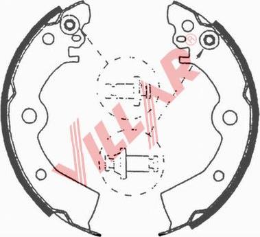 Villar 629.0649 - Brake Shoe Set autospares.lv