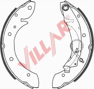 Villar 629.0648 - Brake Shoe Set autospares.lv