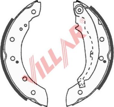 Villar 629.0643 - Brake Shoe Set autospares.lv