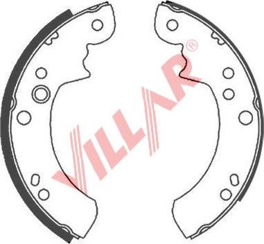 Villar 629.0653 - Brake Shoe Set autospares.lv