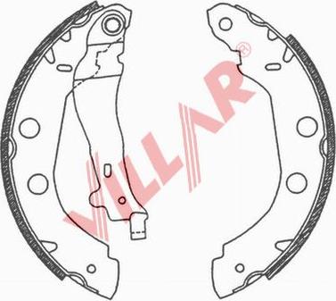 Villar 629.0664 - Brake Shoe Set autospares.lv