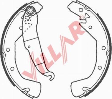 Villar 629.0665 - Brake Shoe Set autospares.lv