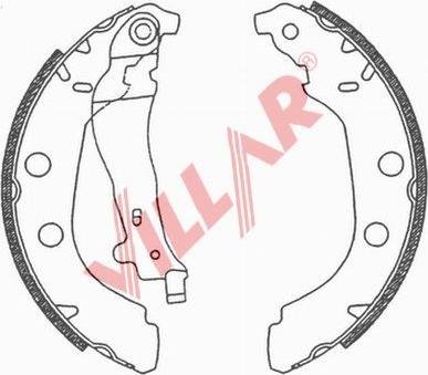 Villar 629.0666 - Brake Shoe Set autospares.lv