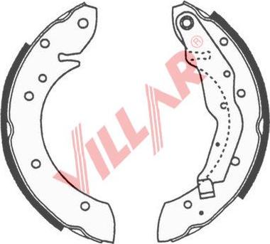 Villar 629.0663 - Brake Shoe Set autospares.lv