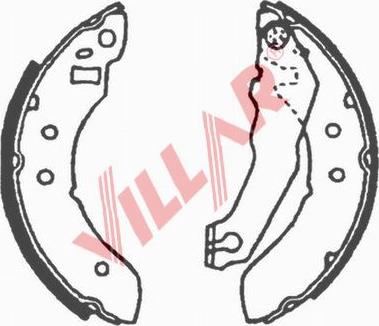 Villar 629.0600 - Brake Shoe Set autospares.lv