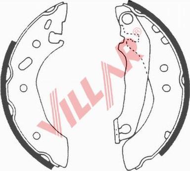 Villar 629.0607 - Brake Shoe Set autospares.lv