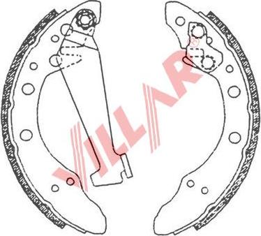 Villar 629.0615 - Brake Shoe Set autospares.lv