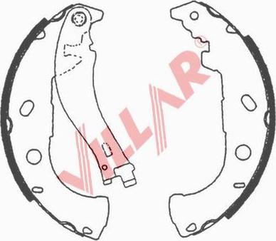 Villar 629.0688 - Brake Shoe Set autospares.lv