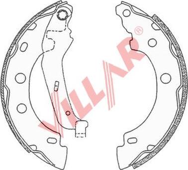 Villar 629.0682 - Brake Shoe Set autospares.lv