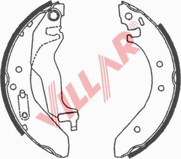 Villar 629.0638 - Brake Shoe Set autospares.lv